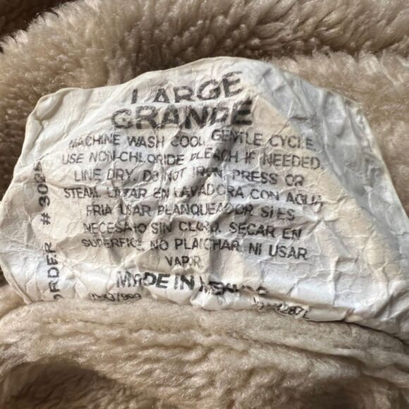 Country Woods Vintage Hooded Sherpa Jacket Size Large - Picture 4 of 7